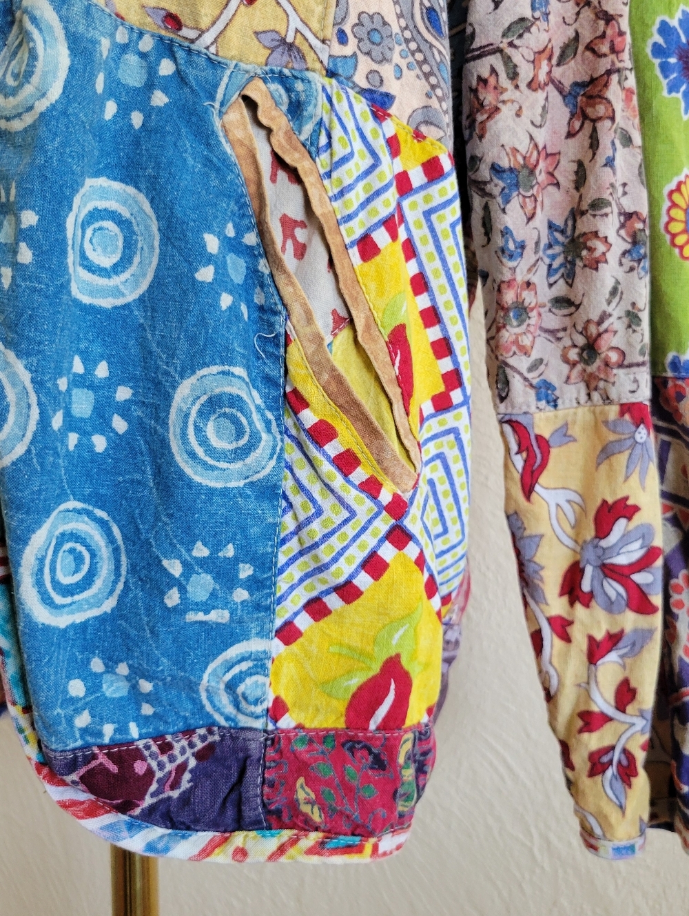 Sacred Threads | Multicolor Patchwork Jacket - Picture 4 of 9